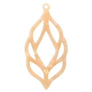 Resin pendants Peach Blush Opal