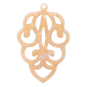 Resin pendants Peach Blush Opal