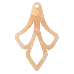 Resin pendants Peach Blush Opal