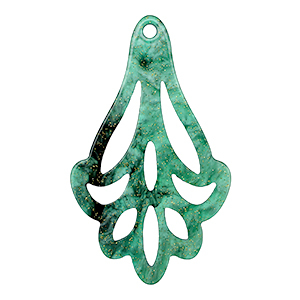 Resin pendants Multicolor Green