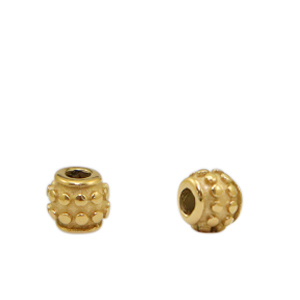 Stainless steel beads 5mm Gold