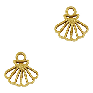 Stainless steel charms shell Gold