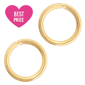 Stainless steel findings jump ring 3mm Gold