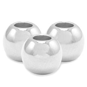 DQ European metal beads 2.5mm Antique Silver (nickel free)