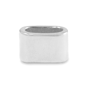 DQ European metal sliders &Oslash;10mm Antique Silver (nickel free)
