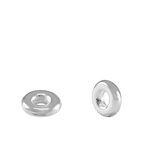DQ European metal beads spacer ring 6mm Antique Silver (nickel free)