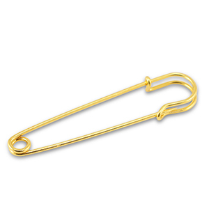 Metal findings ornamental pin Gold