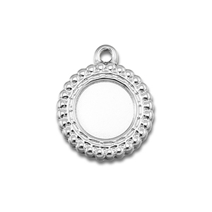 BY31&reg; Stainless steel charms with setting for SS30 flat back Silver