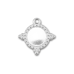 BY31&reg; Stainless steel charms with setting for SS30 flat back Silver