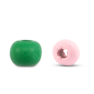 Wooden beads round 6mm Multicolour