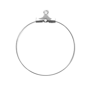 Stainless steel findings earrings charms Silver
