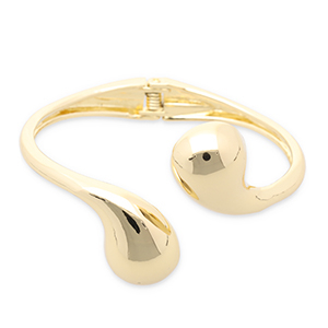Metal bracelets drop Gold