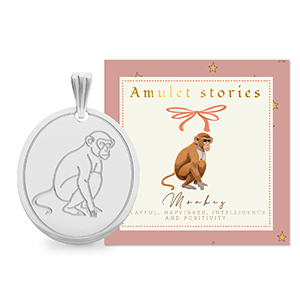 BY31&reg; Stainless steel charms monkey Silver