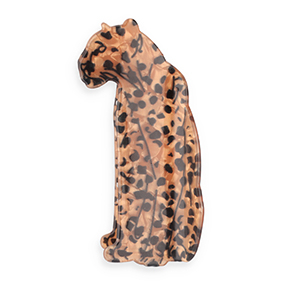 Hair accessories hair claw leopard Pearl Shine Brown-Black