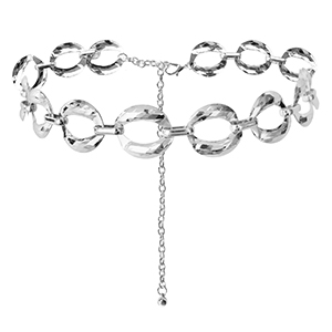 Hip chain chunky chain Silver