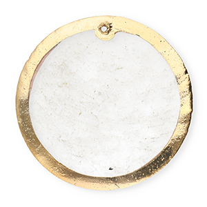 Shell pendants specials round Off White-Gold
