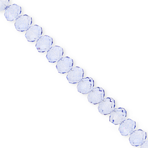 Top faceted beads 6x5mm disc Blue