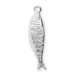 Stainless steel charms fish Silver