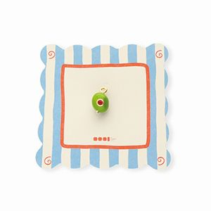 BY31&reg; Eco-brass metal charms with enamel olive Gold-Olive Green-Red