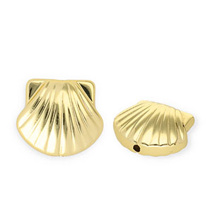 Acrylic beads shell Gold