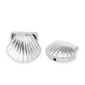 Acrylic beads shell Silver