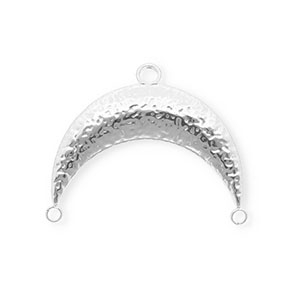 BY31&reg; Stainless steel findings connector arch with 3 loops Silver