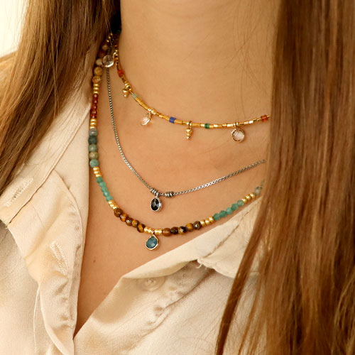Jewelry inspiration with crystal glass