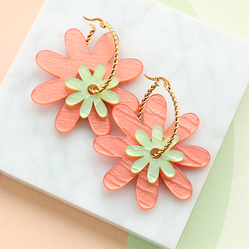 New series Polaris pendants flowers and stainless steel charms flowers