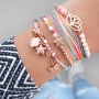 Colourful jewellery with coloured beads, DQ metal and new nylon S-Lon thread