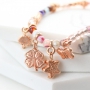 Colourful jewellery with coloured beads, DQ metal and new nylon S-Lon thread