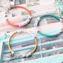 Colourful jewellery with DQ European leather, personalised with letter beads