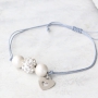 Magnificent jewellery with strass beads and acrylic beads with pearl coating