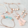 Create startling bracelets and earrings with jasper natural stone beads