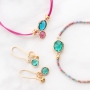 Subtle jewellery with new crystal glass pendants in new trend colours