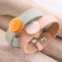 Cuoio bracelets and keychains inspiration with Polaris Elements cabochons 