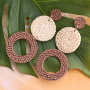 Do It Yourself: Statement earrings with faux leather pendants