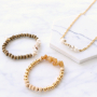 Amazing earrings, bracelets and necklaces of chips stone beads