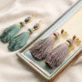 Create trendy earrings with our new tassel charms for this autumn 