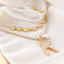 Inspiration with new metal initial charms with rhinestones + jewellery cards