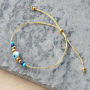 Making subtle bracelets with the new evil eye beads: