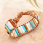 Summer jewellery with tube shell beads