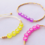 Getting started with macram&eacute; bead cord, acrylic letter beads and jewellery cards: