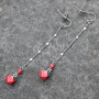 Get inspired: With natural stone charms you can make these trendy earrings