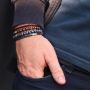 How to make bracelets for men with glass beads and hematite beads: