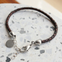 How to make bracelets for men with glass beads and hematite beads: