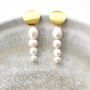You can make your own earrings with brass TQ metal earring findings: