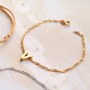 You can create personalised jewellery with the new stainless steel initials beads: