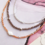 Jewellery making with top facet beads