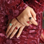 These cute bracelets are made with the latest fashion faceted beads: