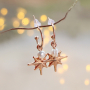 Get inspired! See here how to make earrings and bracelets in a Christmas/winter atmosphere: 
